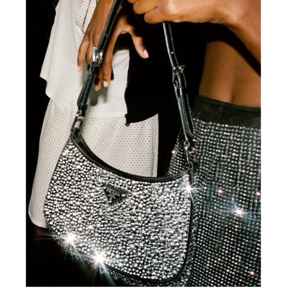 Prada Cleo Bag with Rhinestones - Picture 2 of 6
